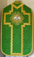 Green French Latin Vestment